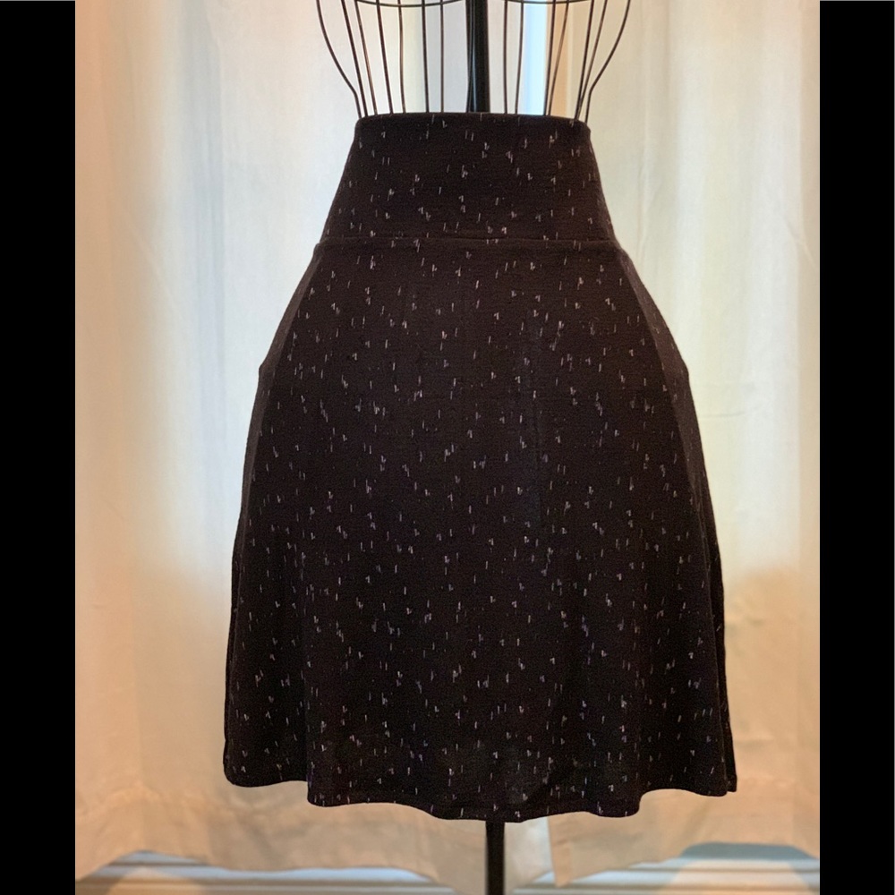 Black and white patterned skirt
